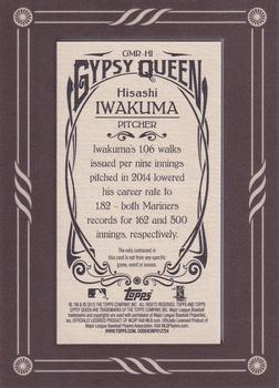 2015 Topps Gypsy Queen - Mini Relics #GMR-HI Hisashi Iwakuma Back