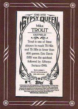 2015 Topps Gypsy Queen - Mini Relics #GMR-MTR Mike Trout Back
