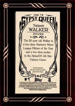 2015 Topps Gypsy Queen - Mini Relics #GMR-TW Taijuan Walker Back