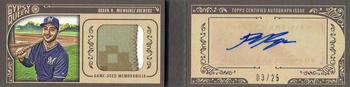 2015 Topps Gypsy Queen - Mini Auto Patch Books #MAR-RB Ryan Braun Front