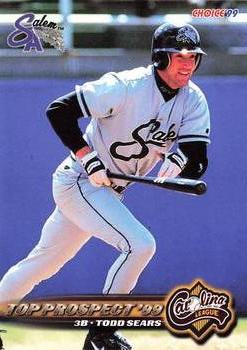 1999 Choice Carolina League Top Prospects #NNO Todd Sears Front