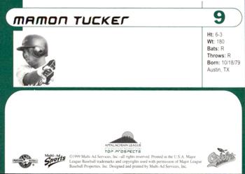 1999 Multi-Ad Appalachian League Top Prospects #9 Mamon Tucker Back