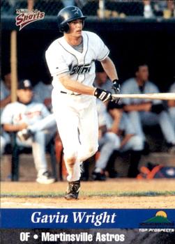 1999 Multi-Ad Appalachian League Top Prospects #12 Gavin Wright Front