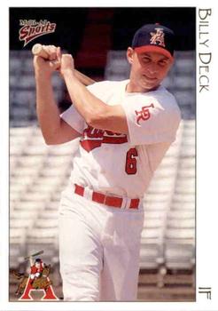 1999 Multi-Ad Arkansas Travelers #7 Billy Deck Front
