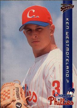 1999 Multi-Ad Clearwater Phillies #25 Ken Westmoreland Front