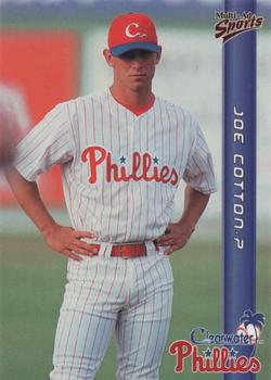 1999 Multi-Ad Clearwater Phillies #9 Joe Cotton Front