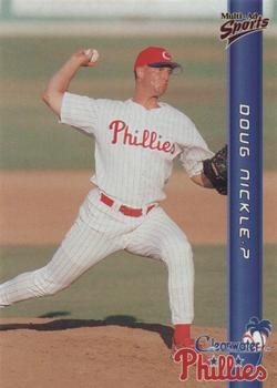 1999 Multi-Ad Clearwater Phillies #16 Doug Nickle Front
