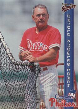1999 Multi-Ad Clearwater Phillies #28 Darold Knowles Front