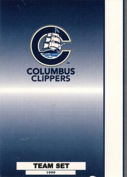 1999 Blueline Columbus Clippers #1 Title Card CL Front