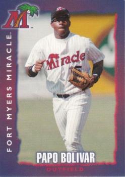 1999 Fort Myers Miracle #NNO Papo Bolivar Front