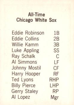 1975 TCMA All Time Chicago White Sox #NNO Luke Appling Back