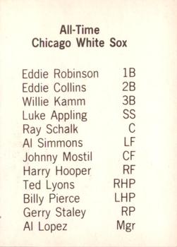 1975 TCMA All Time Chicago White Sox #NNO Gerry Staley Back