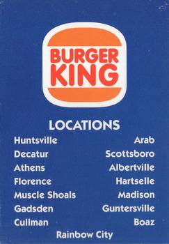 1999 Huntsville Stars #NNO Sponsor card Front
