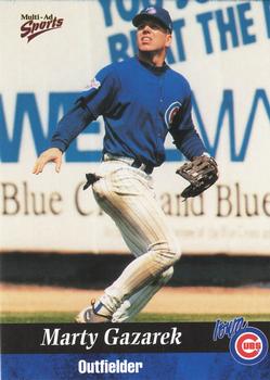 1999 Multi-Ad Iowa Cubs #9 Marty Gazarek Front