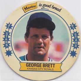1989 Master Bread Discs #9 George Brett Front