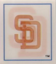1988 Sportflics - Team Logo Trivia #46 San Diego Padres Front