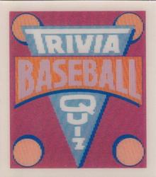 1988 Sportflics - Team Logo Trivia #97 Trivia Baseball Quiz Front