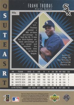 1998 Collector's Choice - StarQuest Double #SQ5 Frank Thomas Back