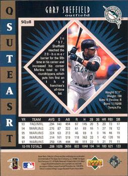 1998 Collector's Choice - StarQuest Single #SQ28 Gary Sheffield  Back