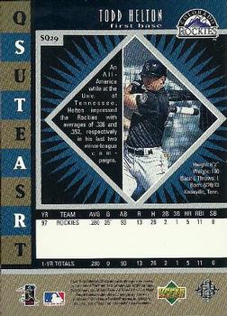 1998 Collector's Choice - StarQuest Single #SQ29 Todd Helton  Back