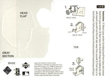 1998 Collector's Choice - Mini Bobbing Heads #1 Tim Salmon Back