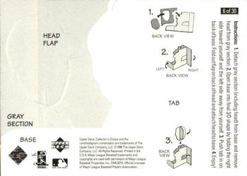 1998 Collector's Choice - Mini Bobbing Heads #6 Greg Maddux Back