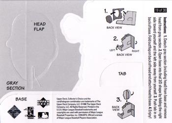1998 Collector's Choice - Mini Bobbing Heads #19 Derek Jeter Back