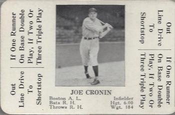 1936 S&S Games The National Game #NNO Joe Cronin Front