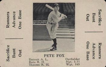 1936 S&S Games The National Game #NNO Pete Fox Front