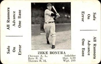 1936 S&S Games The National Game #NNO Zeke Bonura Front