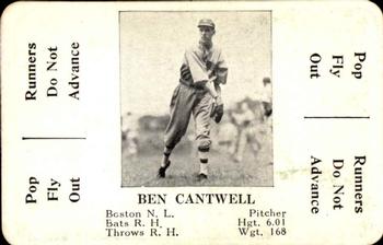 1936 S&S Games The National Game #NNO Ben Cantwell Front