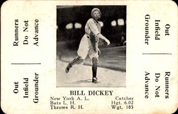 1936 S&S Games The National Game #NNO Bill Dickey Front