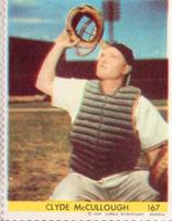 1949 Eureka Sportstamps #167 Clyde McCullough Front