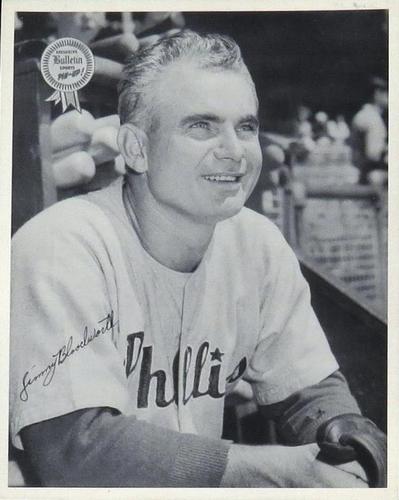 1950 Philadelphia Bulletin Pin-Ups Philadelphia Phillies #NNO Jimmy Bloodworth Front