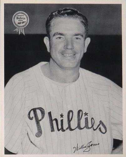 1950 Philadelphia Bulletin Pin-Ups Philadelphia Phillies #NNO Willie Jones Front