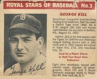 1950-52 Royal Stars of Baseball #3 George Kell Front