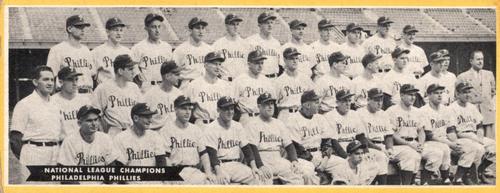1951 Topps Teams #NNO Philadelphia Phillies Front