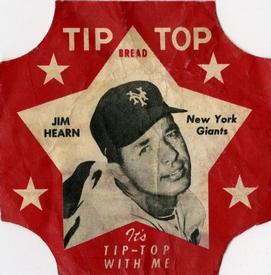 1952 Tip Top Bread Labels #NNO Jim Hearn Front