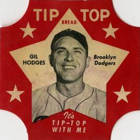 1952 Tip Top Bread Labels #NNO Gil Hodges Front
