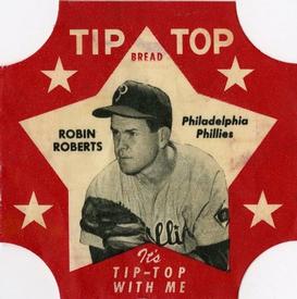 1952 Tip Top Bread Labels #NNO Robin Roberts Front