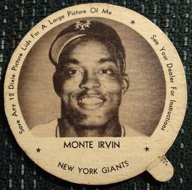 1953 Dixie Lids #NNO Monte Irvin Front