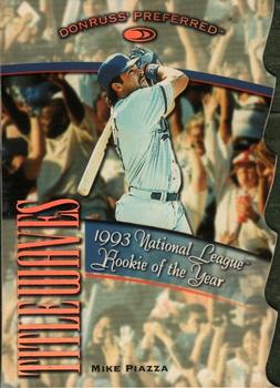 1998 Donruss Preferred - Title Waves #28 Mike Piazza Front