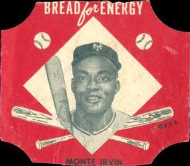 1953 Northland Bread Labels #NNO Monte Irvin Front