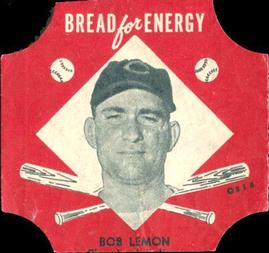 1953 Northland Bread Labels #NNO Bob Lemon Front
