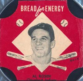 1953 Northland Bread Labels #NNO Al Rosen Front