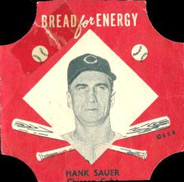 1953 Northland Bread Labels #NNO Hank Sauer Front