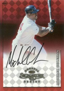 1998 Donruss Signature - Signature Series Autographs #NNO Michael Coleman Front