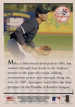 1998 Donruss Signature - Signature Series Autographs #NNO Mike Lowell Back
