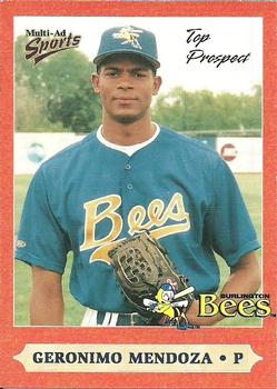 1999 Multi-Ad Midwest League Top Prospects Update #4 Geronimo Mendoza Front