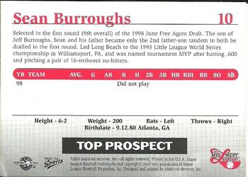 1999 Multi-Ad Midwest League Top Prospects Update #10 Sean Burroughs Back